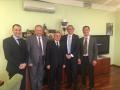 Delegationsteilnehmer mit Irek Fayzullin (Minister für Bauwesen, Architektur, Wohnungs- & Kommunalwirtschaft der Republik Tatarstan)